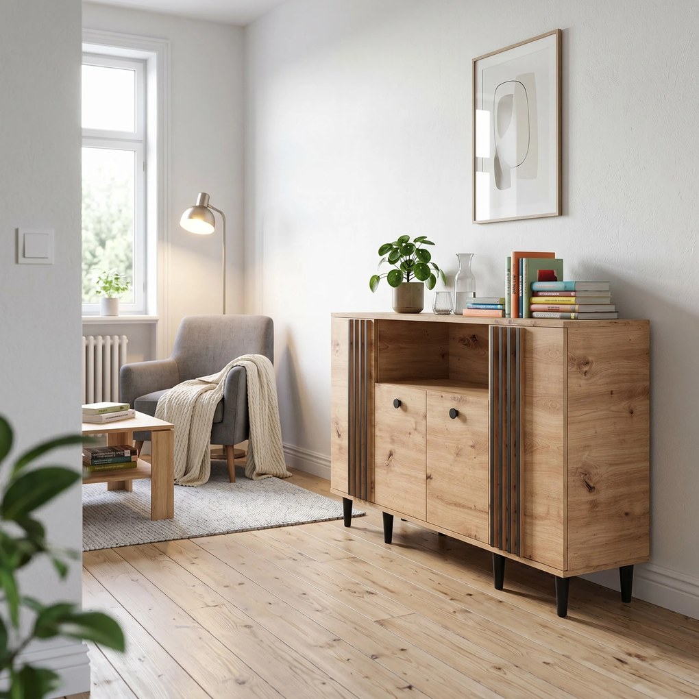 Komoda ARTIANO 160 cm do Salonu Sypialni Dąb artisan