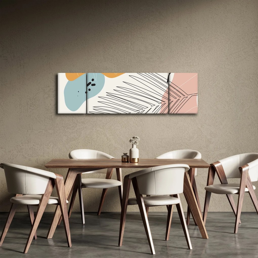 Obraz - ilustracja liścia (170x50 cm)
