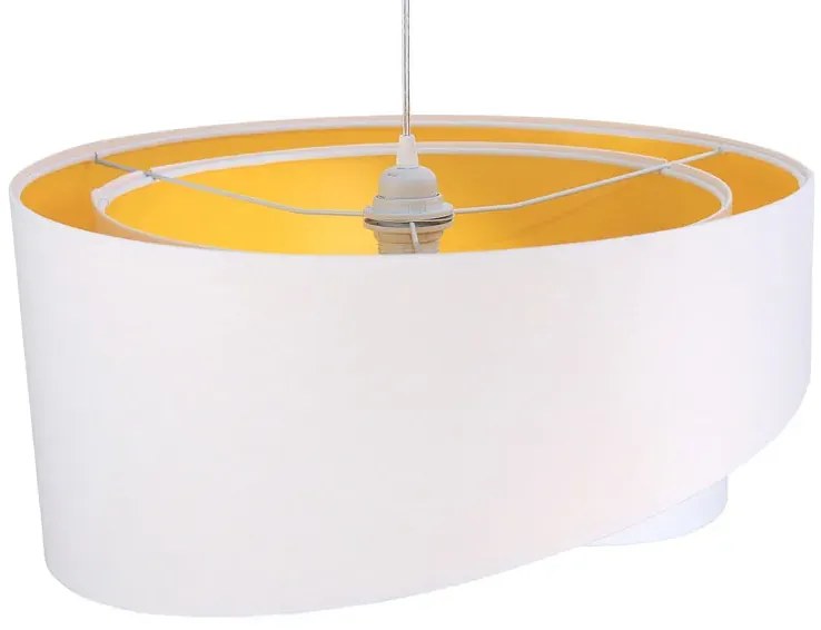 Biało-żółta nowoczesna lampa wisząca - EX990 C6-R61