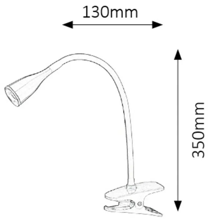 Rabalux 4197 lampa stołowa LED Jeff, czarny