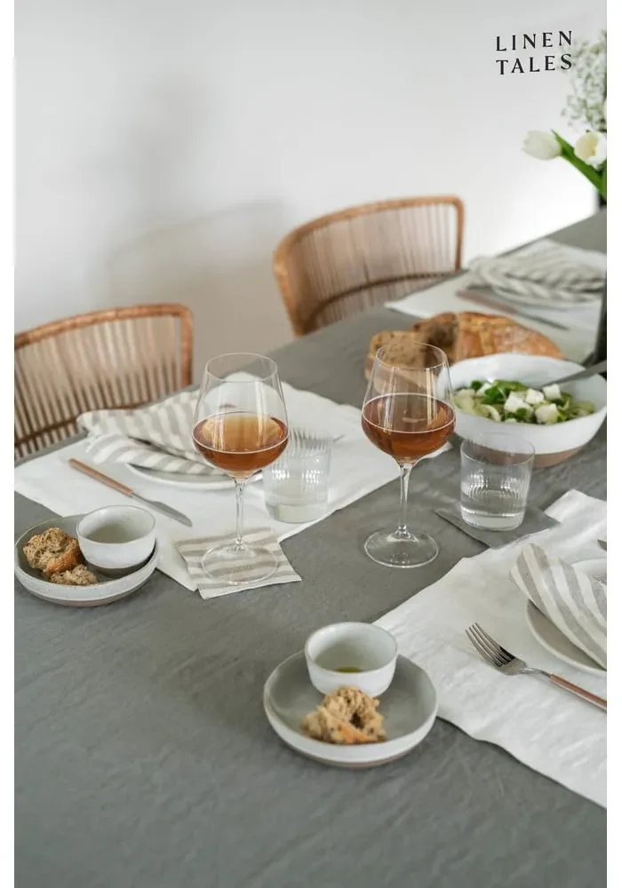 Lniany obrus 140x250 cm Khaki – Linen Tales