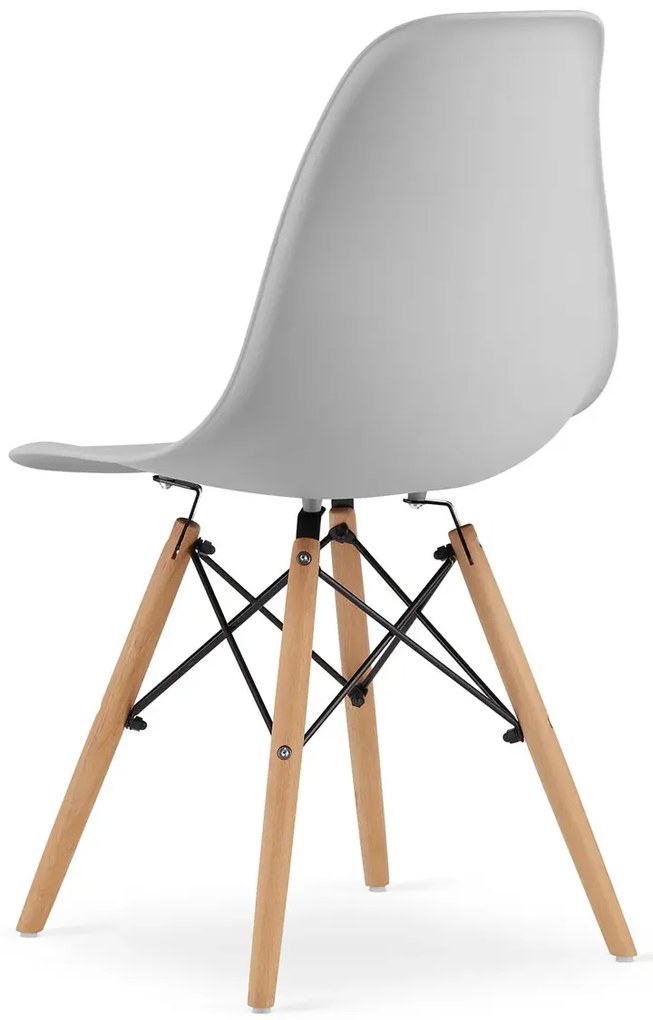 Szare minimalistyczne krzesło - Sopi 4X