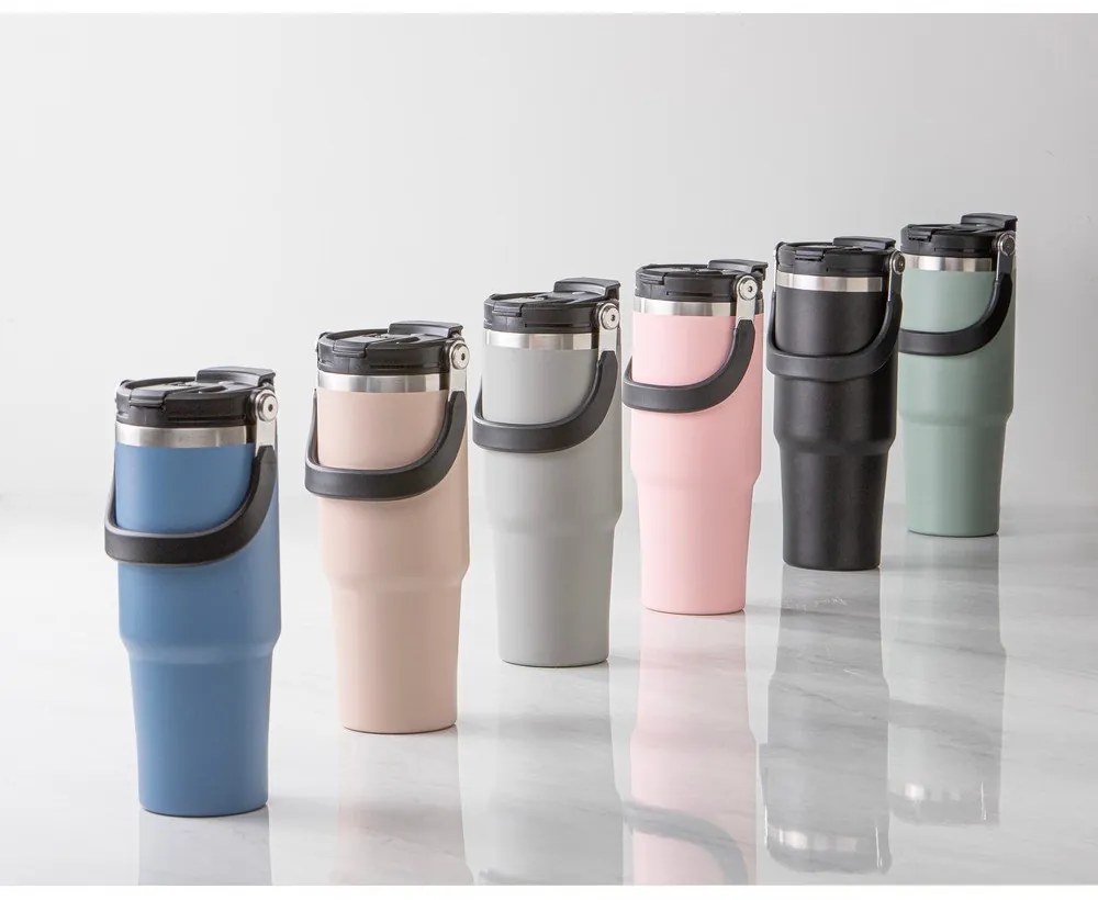 Szałwiowa podróżna butelka ze stali nierdzewnej 1 l Eco – Ladelle