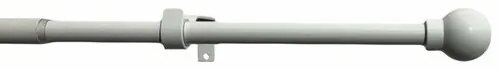 Zestaw zasłon rozciągalnych Koule 16/19 mm biały,120 - 230 cm, bez kółek, 120 - 230 cm