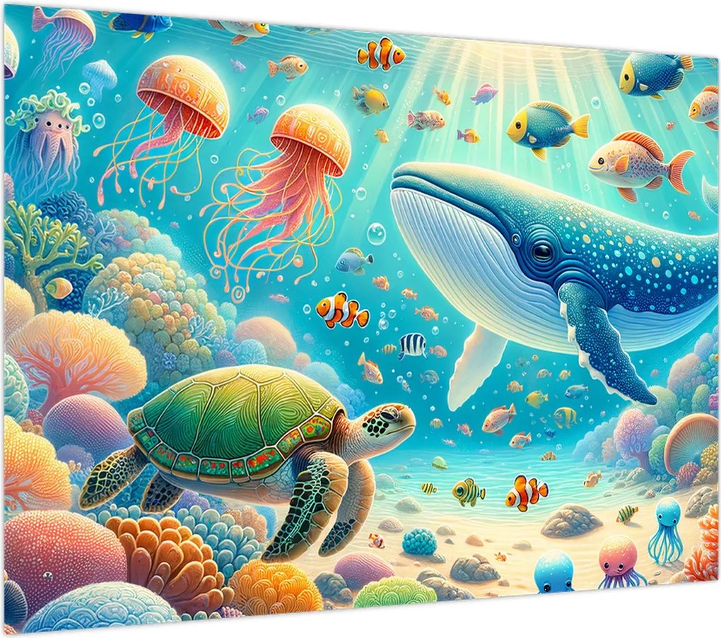 Obraz - Świat pod wodą (70x50 cm)