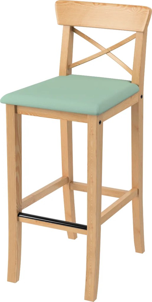 Pokrowiec na krzesło barowe Ingolf z tapicerowanym siedziskiem