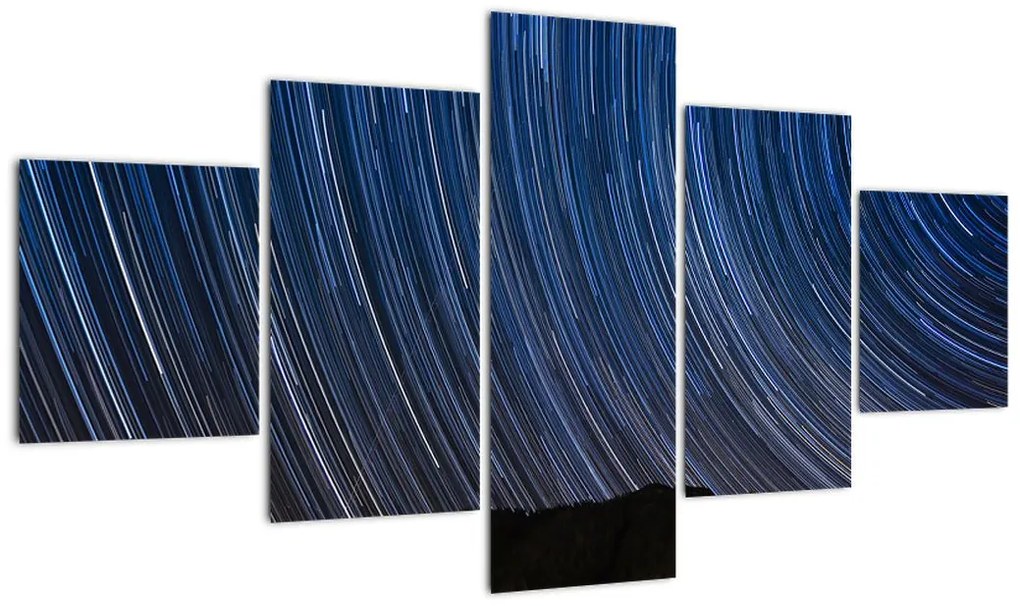 Obraz nocnych gwiazd i nieba (125x70 cm)