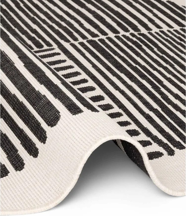 Czarny/kremowy okrągły dywan odpowiedni na zewnątrz ø 200 cm Haringey Bounds – Ted Baker