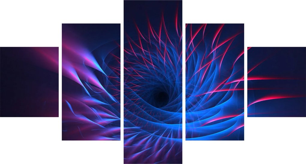 Obraz - abstrakcja kwiatu (125x70 cm)