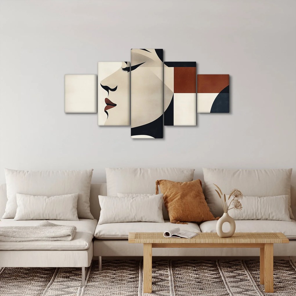 Obraz - Kobieta z profilu (125x70 cm)