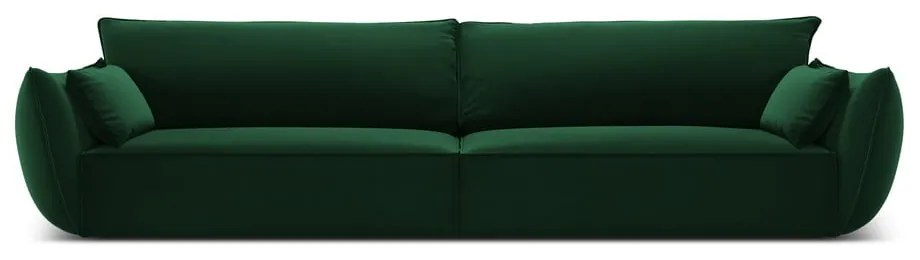 Ciemnozielona aksamitna sofa 248 cm Vanda – Mazzini Sofas