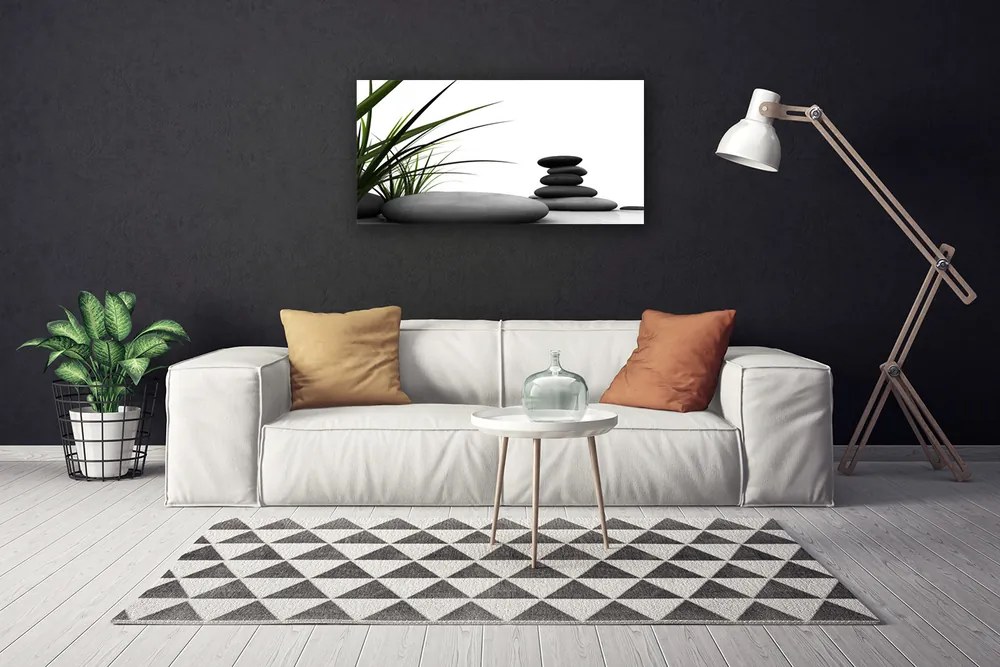 Obraz canvas Graficzny Motyw Trawy