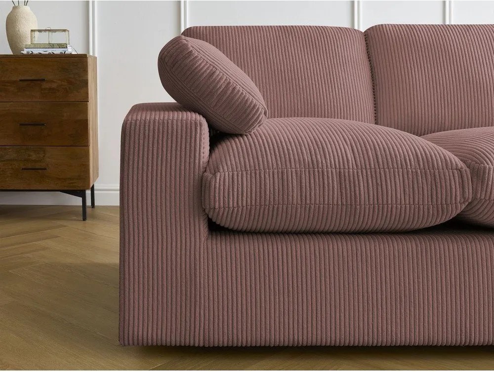 Różowy sztruksowy narożnik Belair – Bobochic Paris