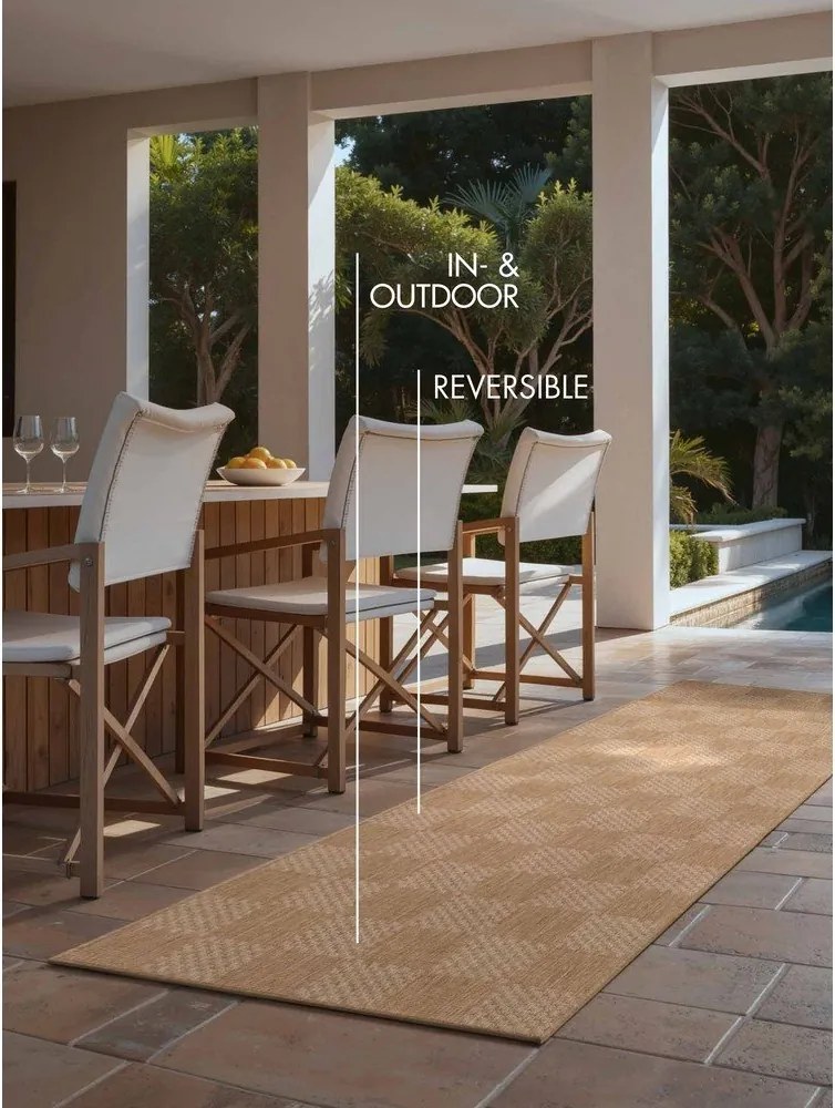 Kremowo-naturalny chodnik odpowiedni na zewnątrz 80x200 cm Haringey Dorothy – Ted Baker