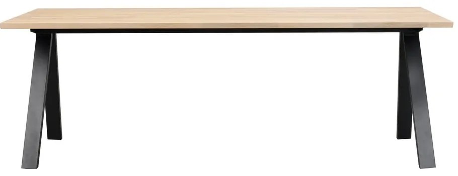 Rozkładany stół z blatem z drewna dębowego 220x100 cm Carradale – Rowico