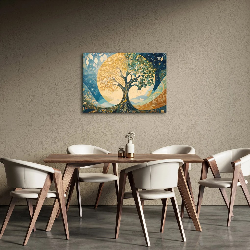 Obraz – Drzewo życia w księżycu (70x50 cm)