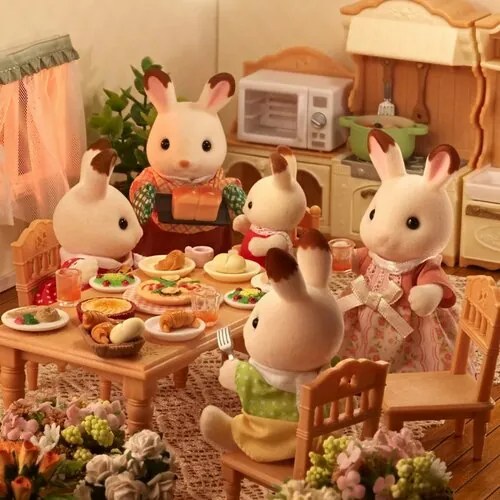 Rodzina "czekoladowych" królików SylvanianFamilies, nowa
