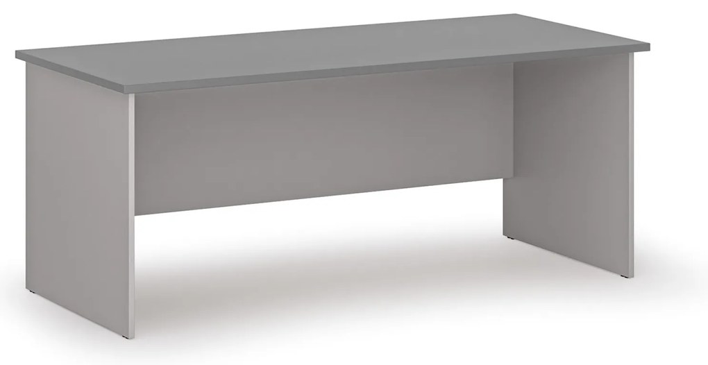 Biurko PRIMO GRAY, 180x80 cm, szary/grafit