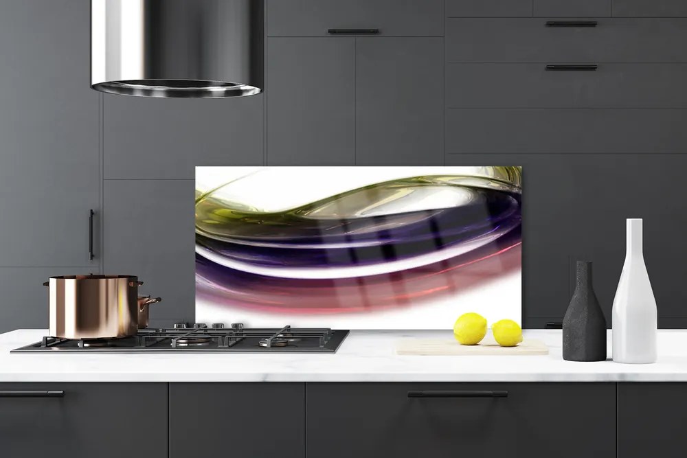 Panel nad blat kuchenny Cyfrowa Wizja Abstrakcji