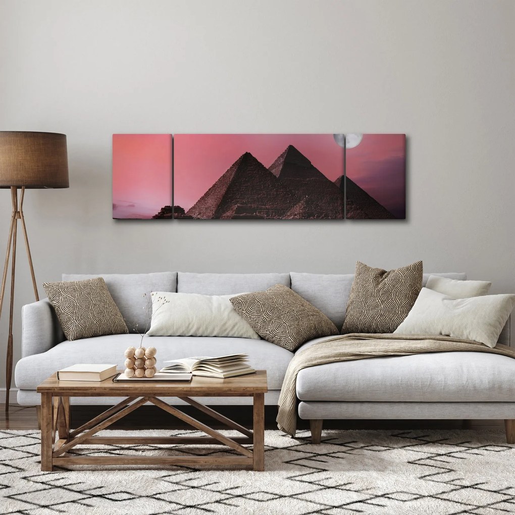 Obraz - Piramidy w Gizie, Egipt (170x50 cm)