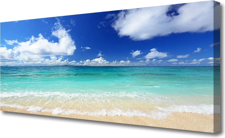 Obraz canvas Złoty Brzeg Morza