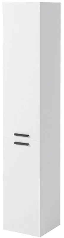 Szafka łazienkowa regał słupek 2 drzwi biała wysoka nowoczesna 174cm