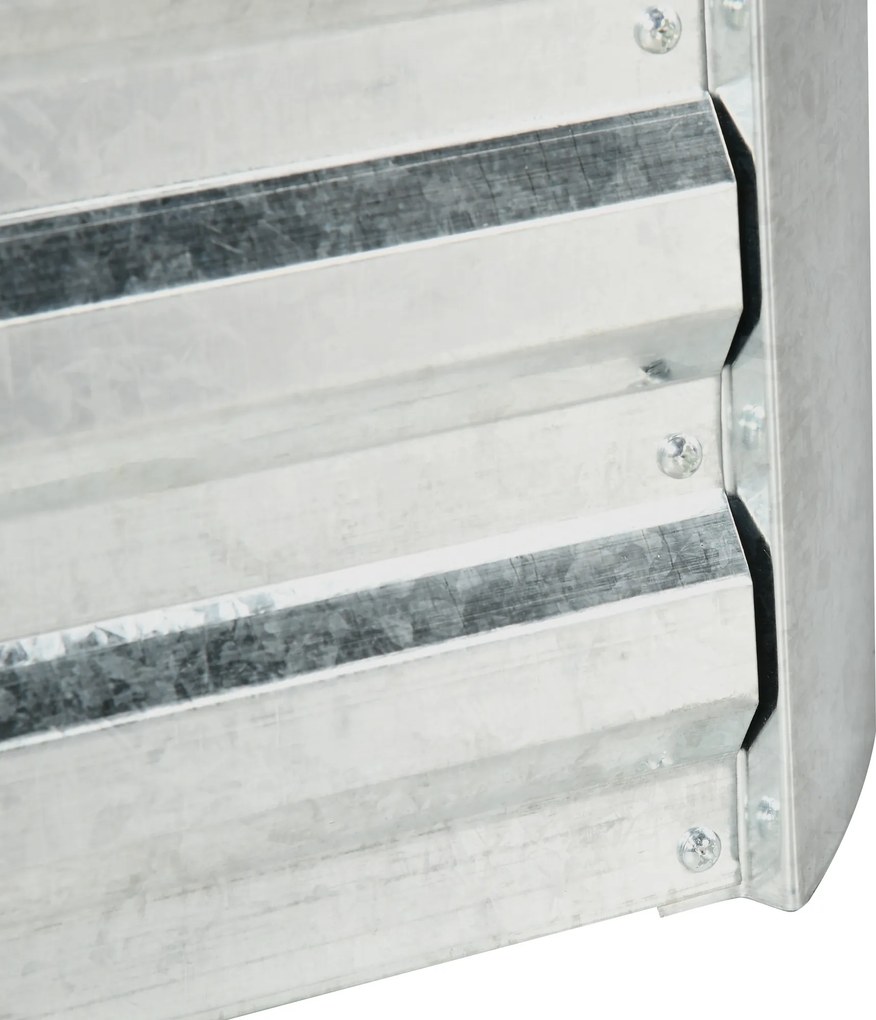 Outsunny Hochbeet, szklarnia, zestaw 3-częściowy, z kratką wspornikową, pokryciem z tworzywa sztucznego, 53 x 53 x 90 cm