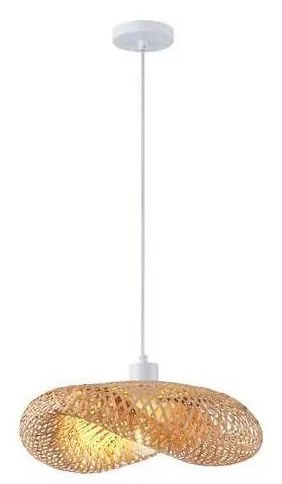 Żyrandol na lince 1xE27/40W/230V bambus