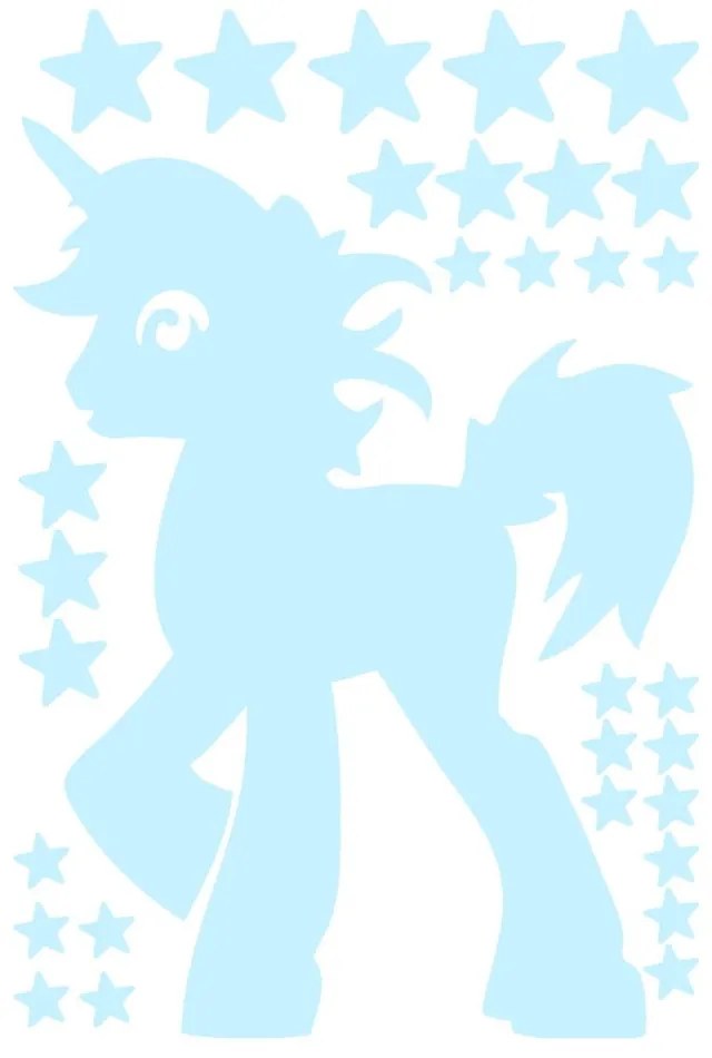Naklejka świecąca Fanastick Unicorn With Stars