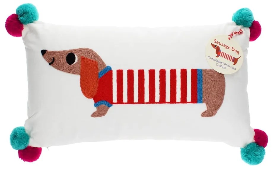 Poduszka dziecięca z mieszanki bawełny 50x33 cm Sausage Dog – Rex London