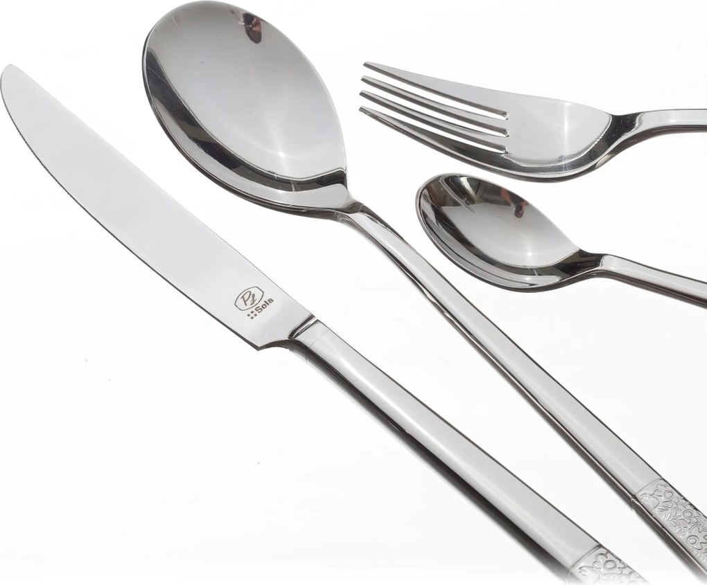 Sztućce Fiori Platinum dla 6 osób 24 części