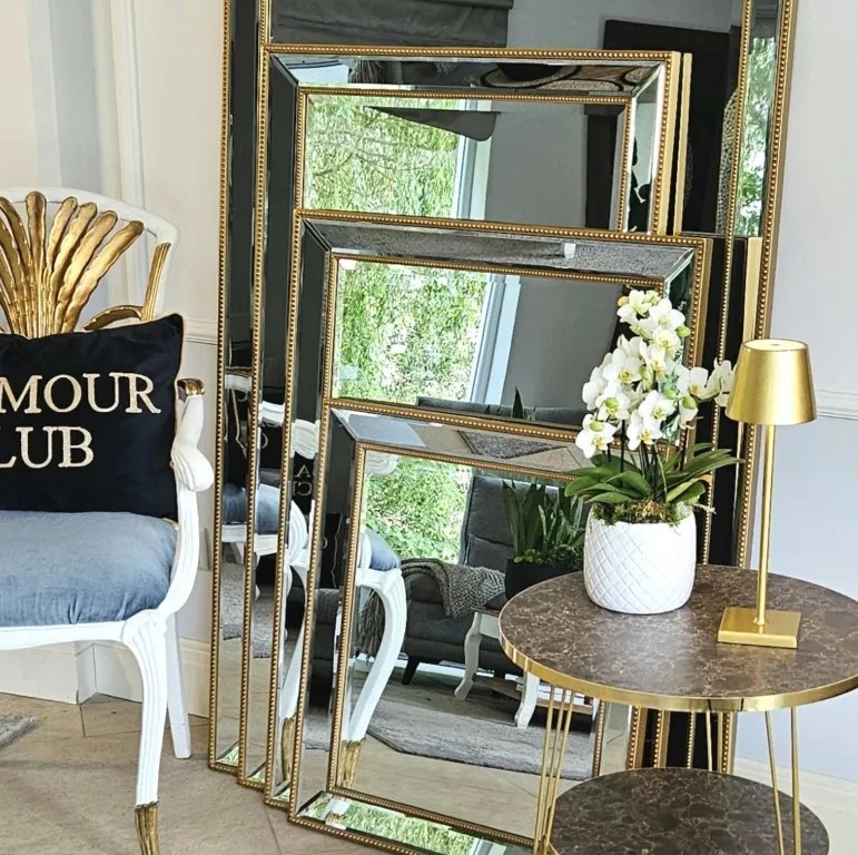 Lustro w lustrzanej ramie 100x170cm , kolor złoty