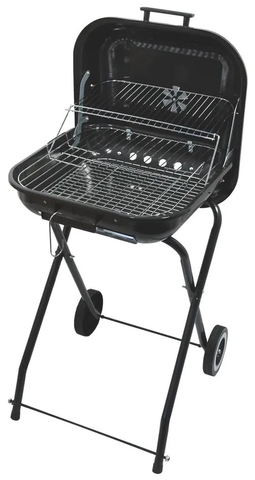 Prostokątny grill na węgiel drzewny Cattar Trapani, 43x40 cm