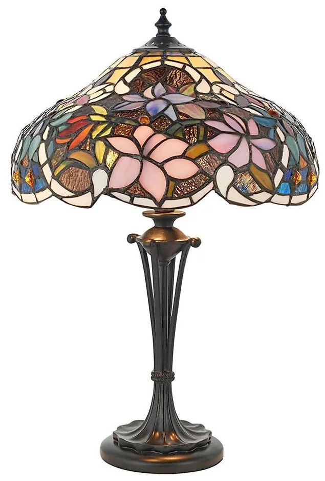 Endon 64327 - Lampa stołowa Tiffany SULLIVAN 2xE14/40W/230V, średnica 30 cm