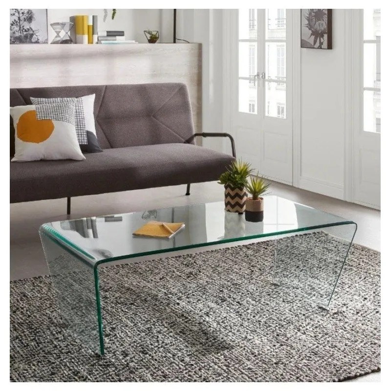 Szklany stolik 60x120 cm Burano – Kave Home