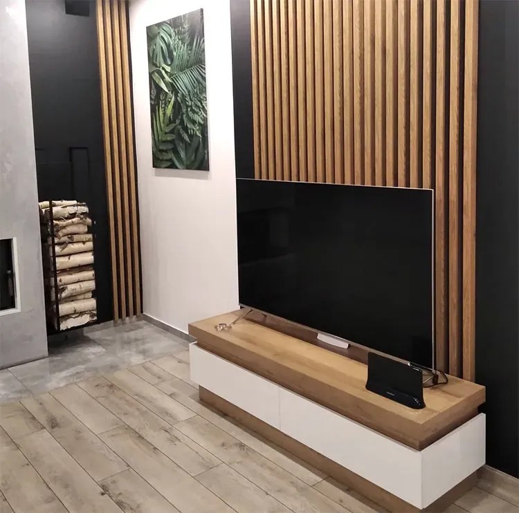 Lamele ścienne 15 szt. dąb wotan F3-D36