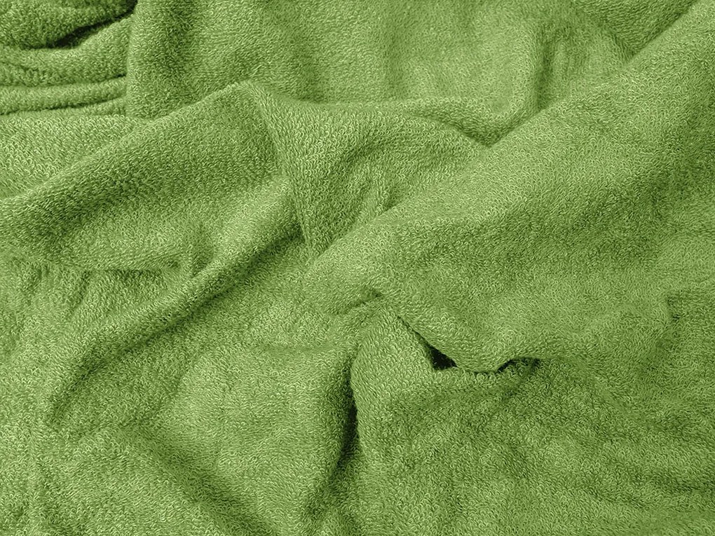 PrzytulneMieszkanie.pl Prześcieradło frotte EXCLUSIVE zielone 140x200 cm