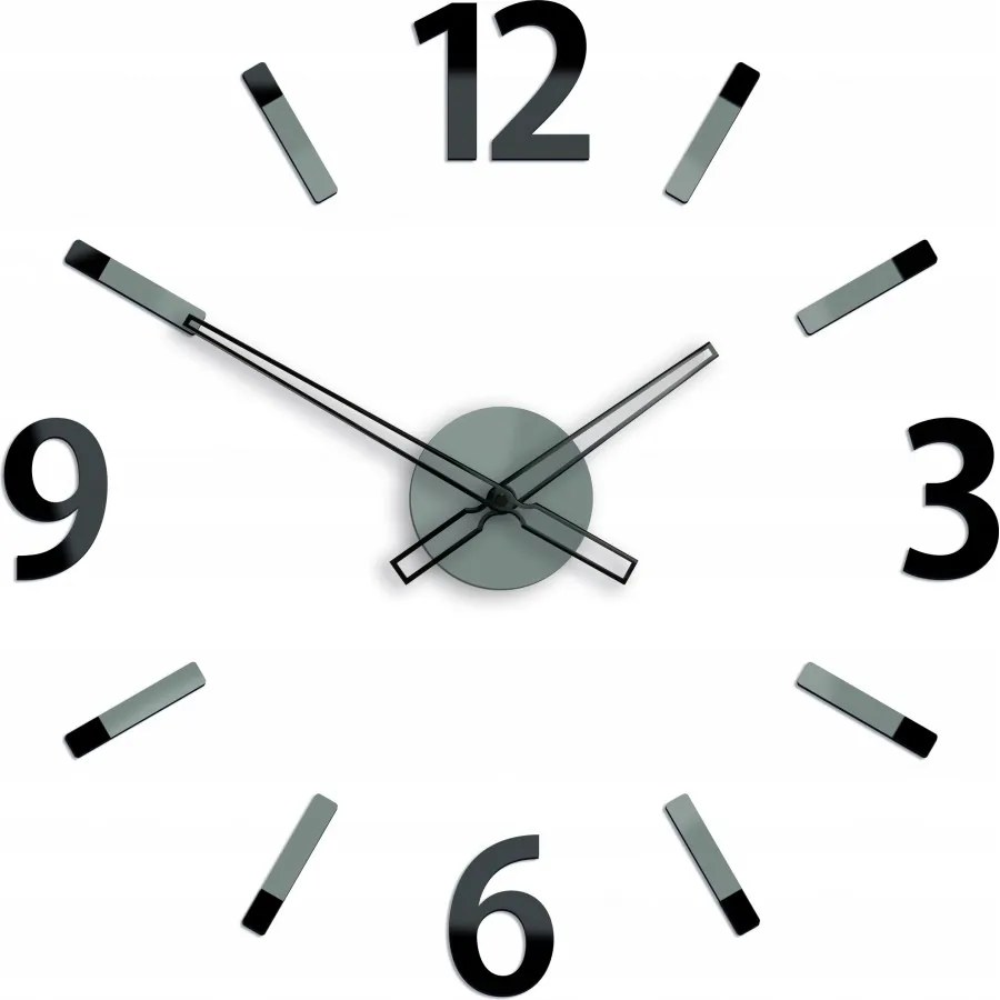 Zegar ścienny z dużymi cyframi naklejany nowoczesny do salonu sypialni loft