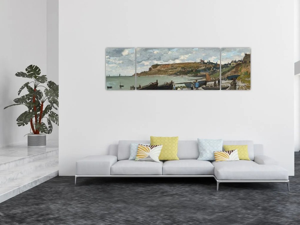 Obraz - Claude Monet, Sainte Adresse, reprodukcje (170x50 cm)