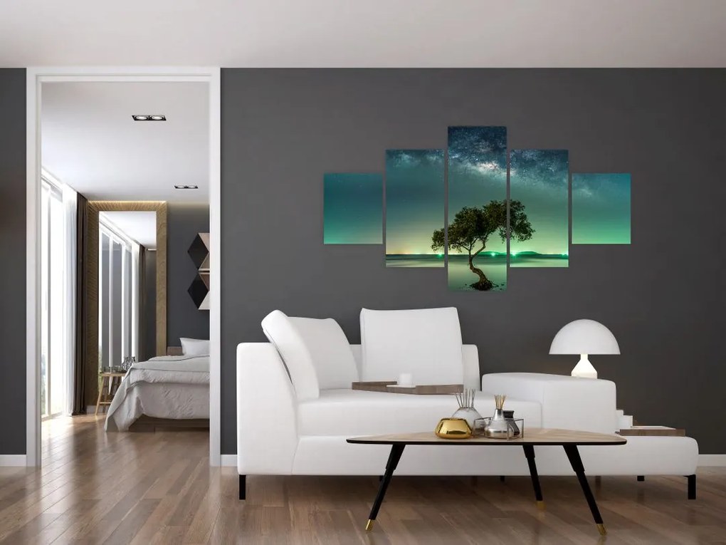Obraz nocnego nieba (125x70 cm)