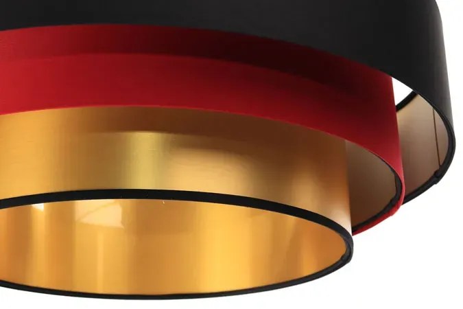 Trójkolorowa lampa wisząca glamour do salonu - S460 C8-W78