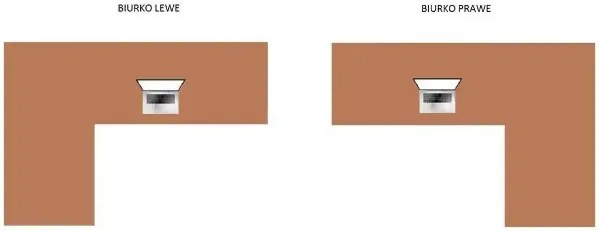 Dębowe loftowe biurko z dostawką 170 x 80 + 70 x 90 W8-F51