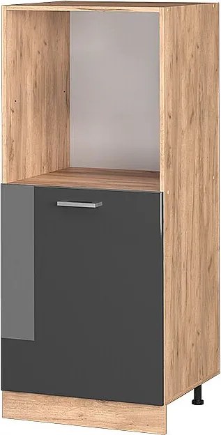 Szafka kuchenna antracyt wysoki połysk 60x57x143 r-line