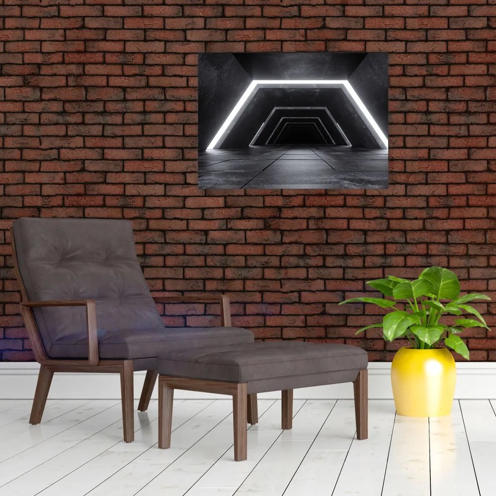 Obraz - Futurystyczny tunel (70x50 cm)