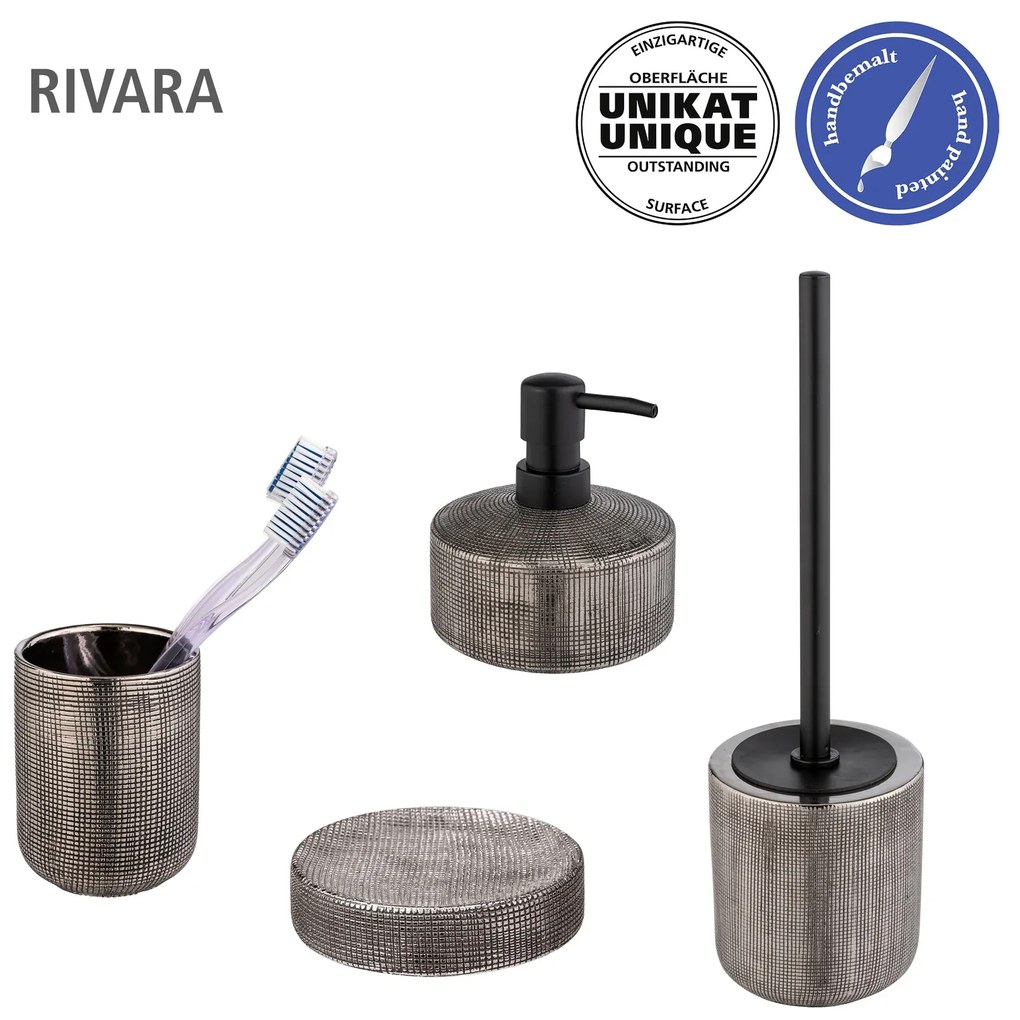 Ceramiczny kubek na szczoteczki RIVARA, WENKO