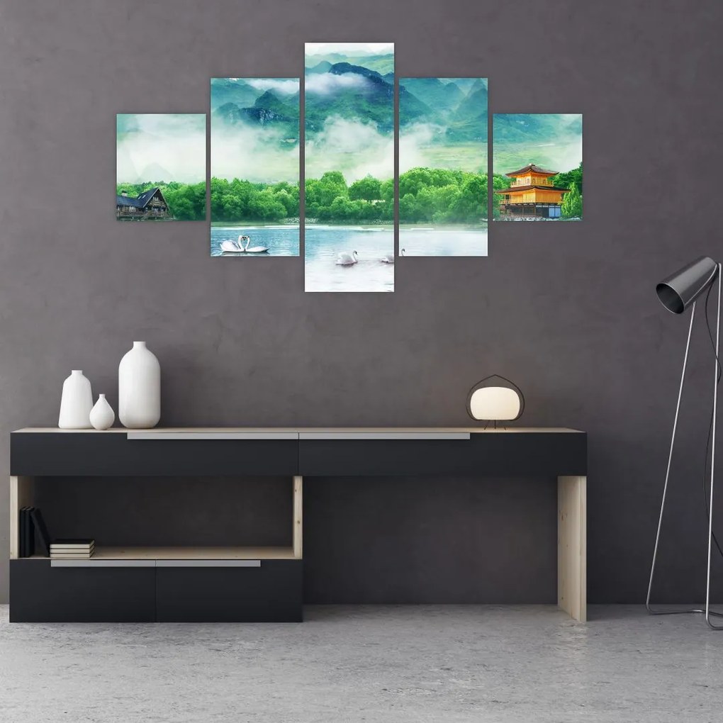 Obraz - Wymarzony krajobraz (125x70 cm)