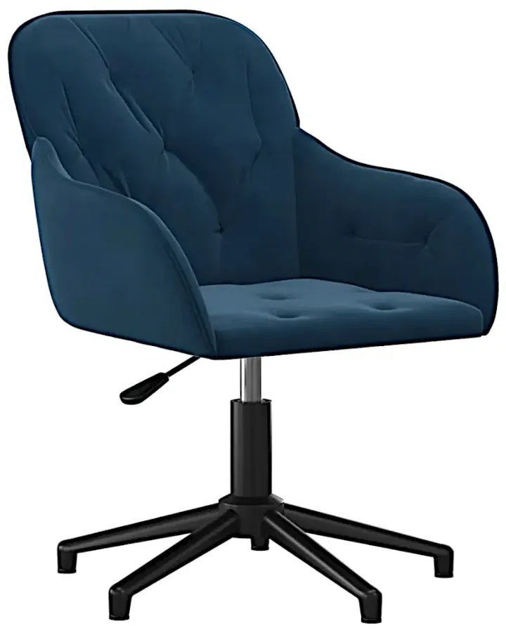 Niebieskie obrotowe krzesło biurowe D4-G06