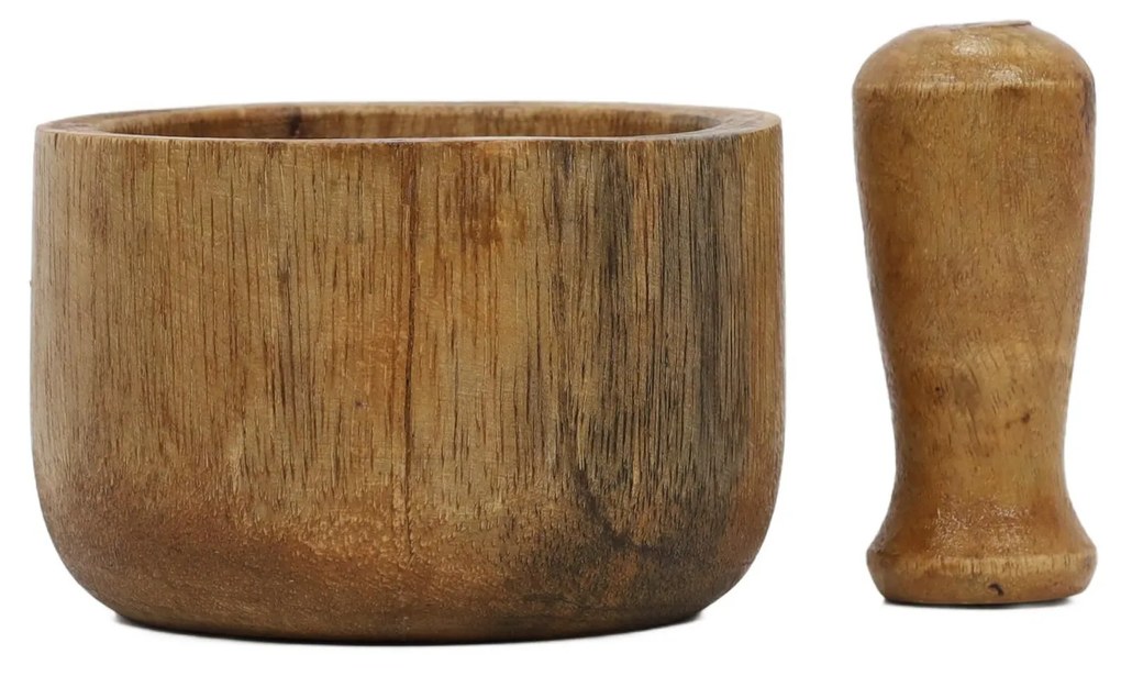 Moździerz kuchenny z drewna mango, 10 x 6 cm