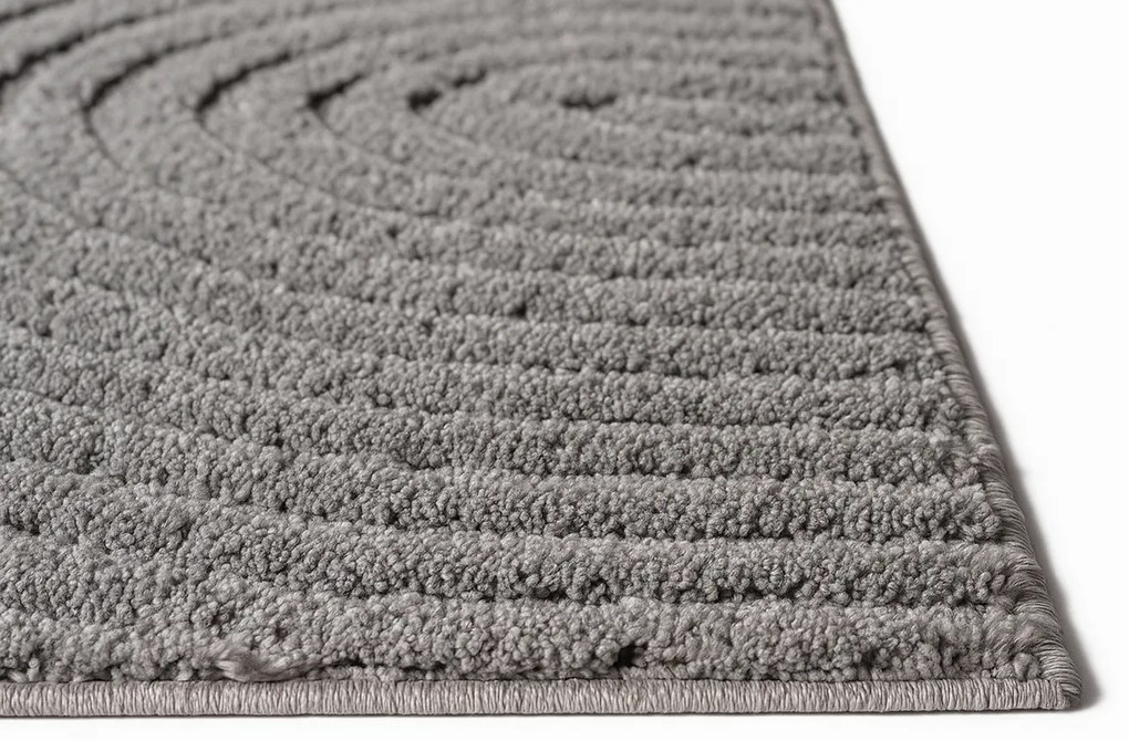 Dywan nowoczesny 3D Arc Geometria szary 160 cm x 230 cm