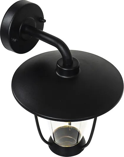 Nowoczesna lampa ścienna zewnętrzna czarna - Khana